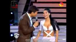 Silvina Escudero v spandex biela