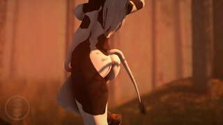 Veľké titted krava šuká roztomilý jeleň